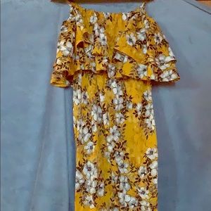 Long flowery sun dress